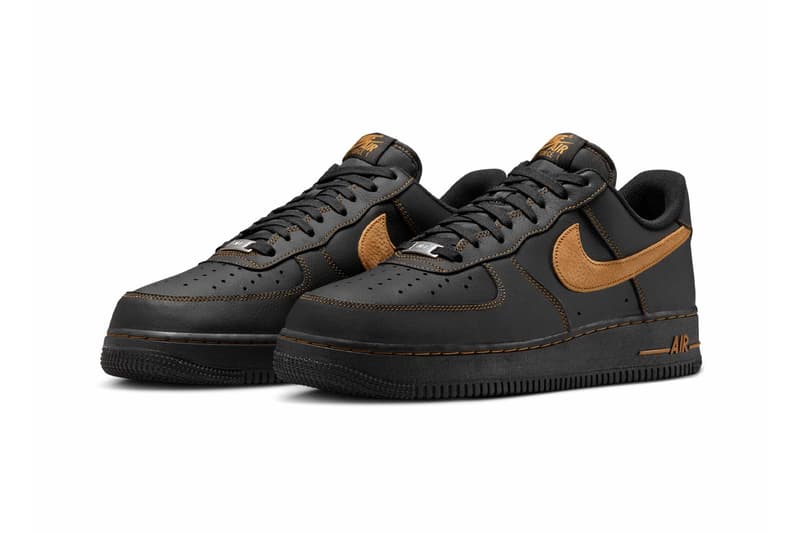 Nike Air Force 1 Low Black Tan HQ2037-003 Release Info