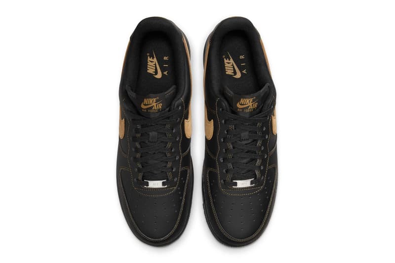 Nike Air Force 1 Low Black Tan HQ2037-003 Release Info