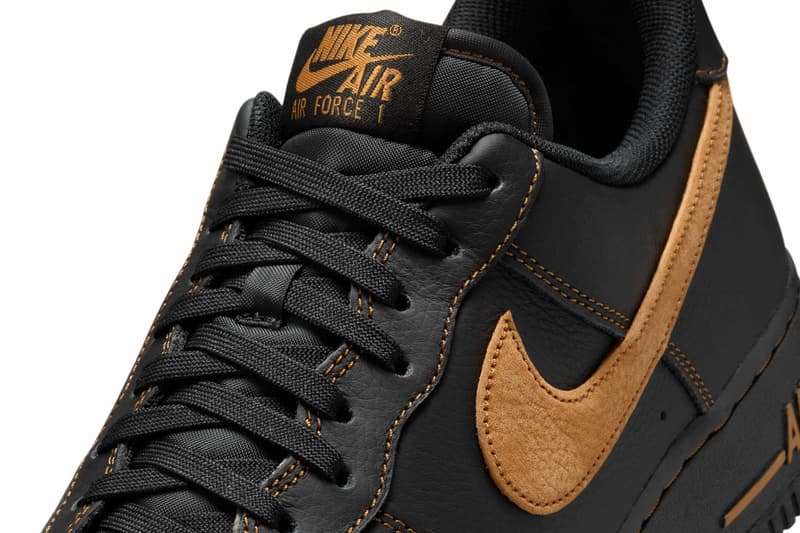 Nike Air Force 1 Low Black Tan HQ2037-003 Release Info