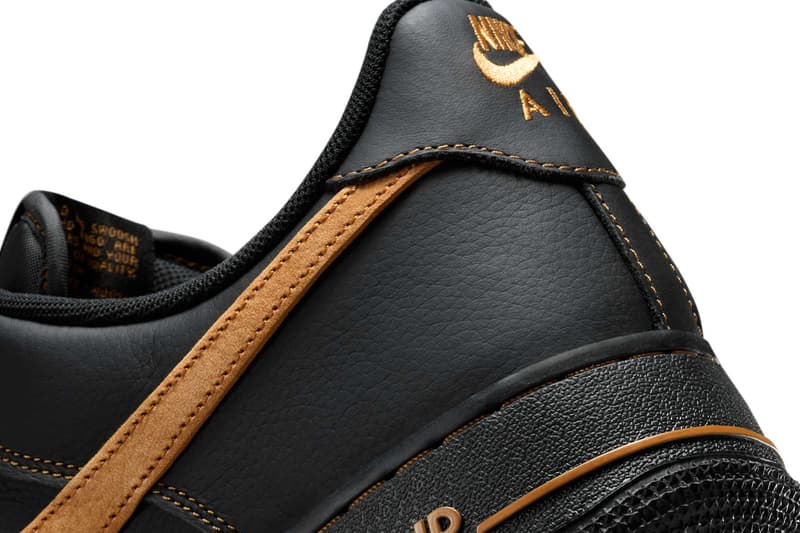 Nike Air Force 1 Low Black Tan HQ2037-003 Release Info