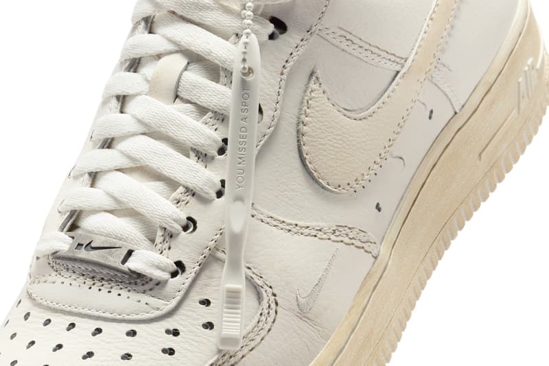 .SWOOSH Nike Air Force 1 Low Dirty Triple White HJ9346-100 Info release date store list buying guide photos price