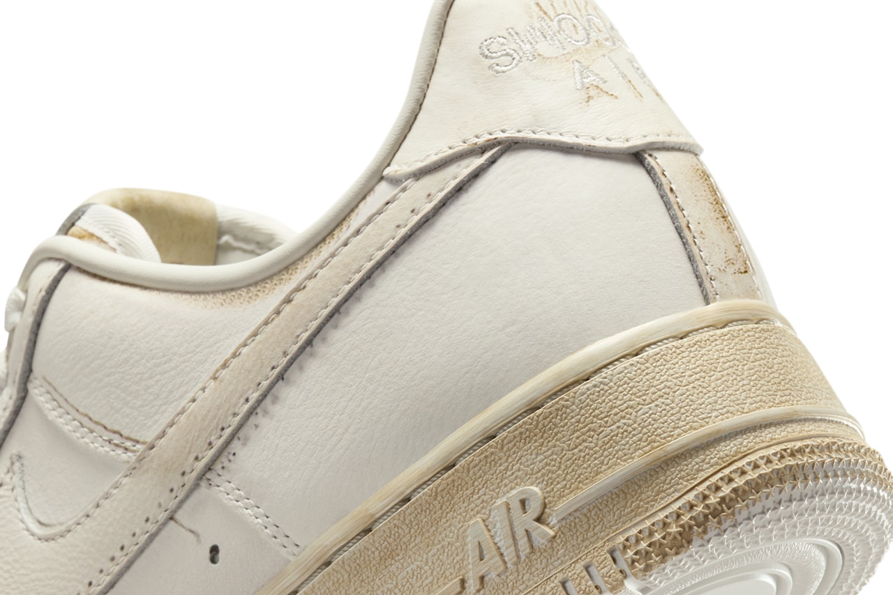 .SWOOSH Nike Air Force 1 Low Dirty Triple White HJ9346-100 Info release date store list buying guide photos price
