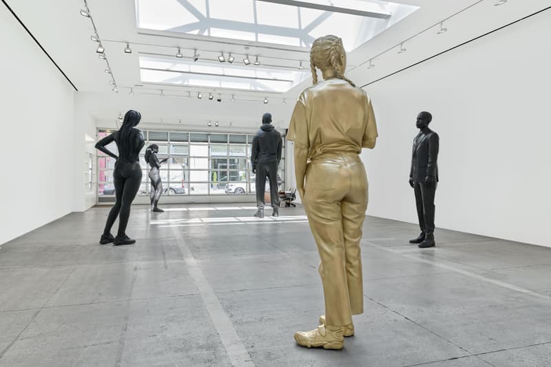 Thomas J Price Bronze Sculptures Take Over New York Hauser Wirth & Times Square Midnight Moment Art Artowrks resilience of scale grounded in the Stars