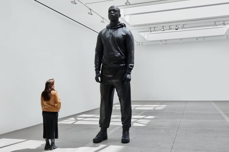 Thomas J Price Bronze Sculptures Take Over New York Hauser Wirth & Times Square Midnight Moment Art Artowrks resilience of scale grounded in the Stars