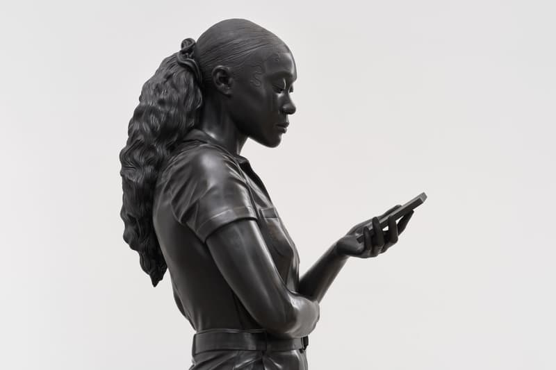 Thomas J Price Bronze Sculptures Take Over New York Hauser Wirth & Times Square Midnight Moment Art Artowrks resilience of scale grounded in the Stars