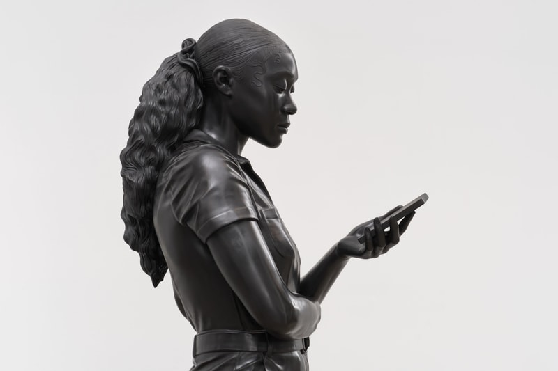 Thomas J Price Bronze Sculptures Take Over New York Hauser Wirth & Times Square Midnight Moment Art Artowrks resilience of scale grounded in the Stars