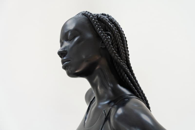 Thomas J Price Bronze Sculptures Take Over New York Hauser Wirth & Times Square Midnight Moment Art Artowrks resilience of scale grounded in the Stars