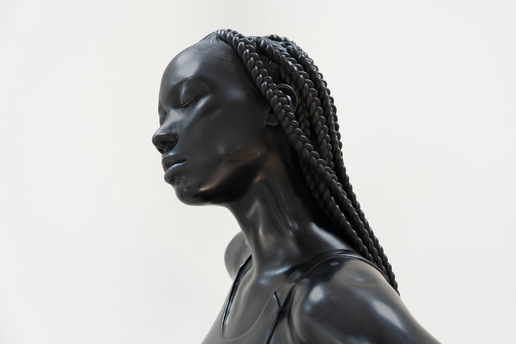 Thomas J Price Bronze Sculptures Take Over New York Hauser Wirth & Times Square Midnight Moment Art Artowrks resilience of scale grounded in the Stars