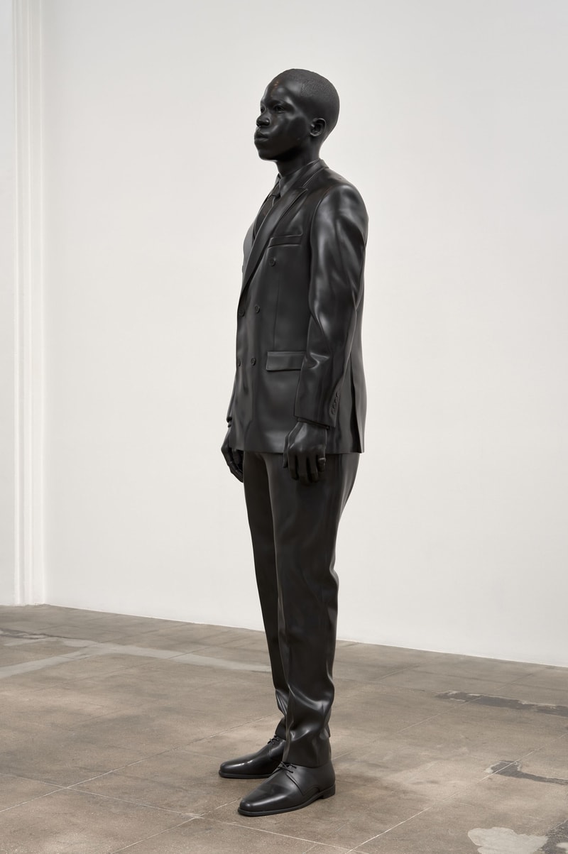Thomas J Price Bronze Sculptures Take Over New York Hauser Wirth & Times Square Midnight Moment Art Artowrks resilience of scale grounded in the Stars