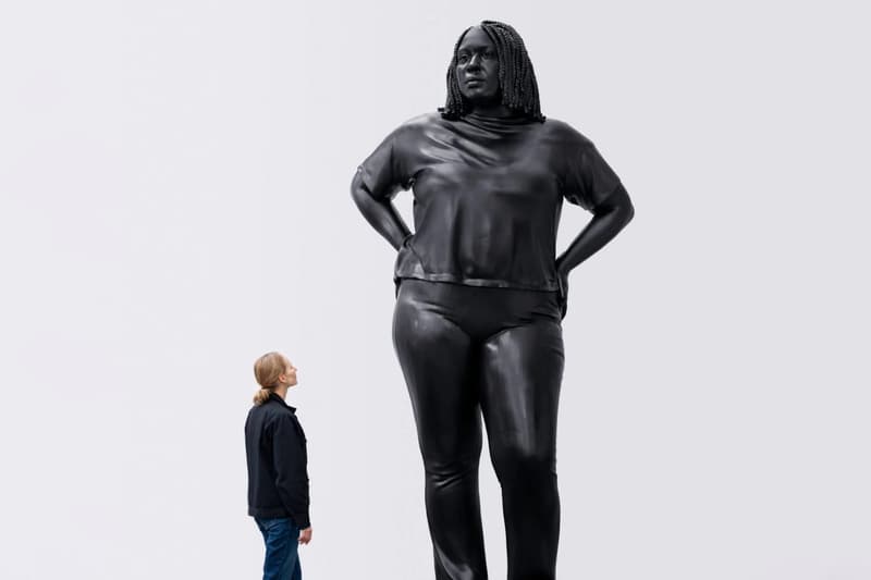 Thomas J Price Bronze Sculptures Take Over New York Hauser Wirth & Times Square Midnight Moment Art Artowrks resilience of scale grounded in the Stars
