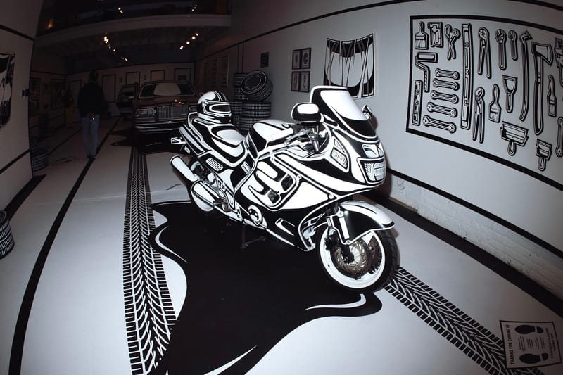 Joshua Vides Unveils Monochrome Garage for ‘Check Engine Light’ in NYC