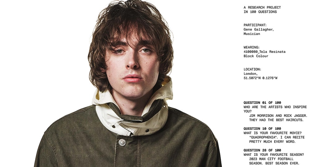 Stone Island Taps Gene Gallagher for SS25 Outerwear Campaign