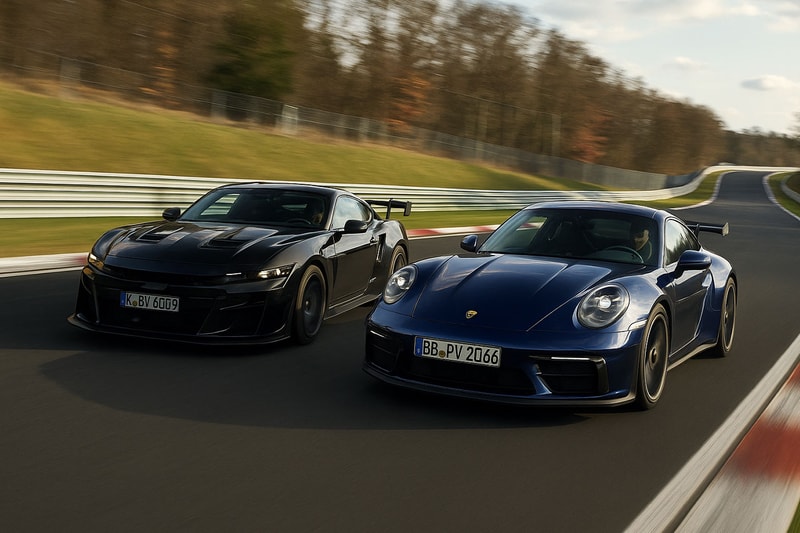 Ford Mustang GTD Porsche 911 GT3 RS Nurburgring Lap Record Jorg Bergmeister Dirk Muller Mercedes AMG Michelin Feature
