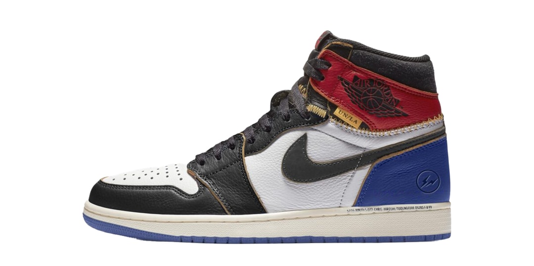 A fragment design x Union LA x Air Jordan 1 High OG "Varsity Red/Sport Royal" May Drop Next Year