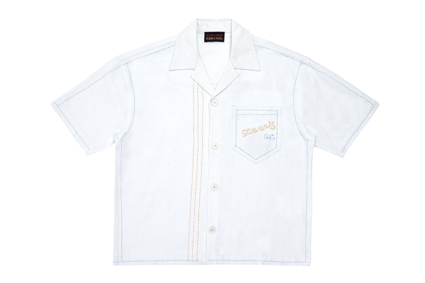 Glass Cypress Launches Collaborative Capsule With Scarr's Pizza houston based label pizza shop essx new york city chef uniform four piece capsule culinary culture