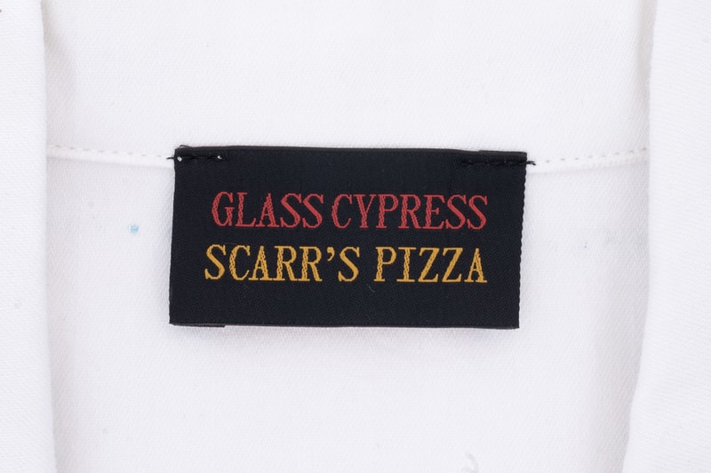 Glass Cypress Launches Collaborative Capsule With Scarr's Pizza houston based label pizza shop essx new york city chef uniform four piece capsule culinary culture