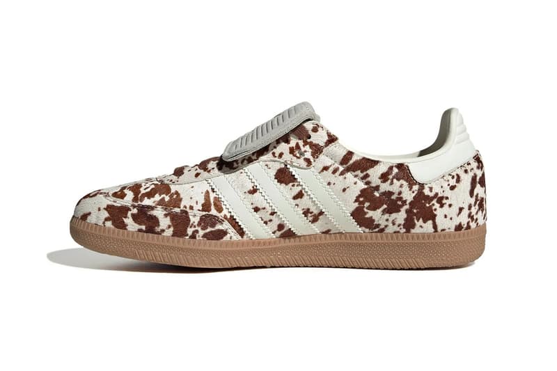 adidas Samba “Cow Print” Pack women's only JS3930 JS3931 Release Info 3-stripe gum sole