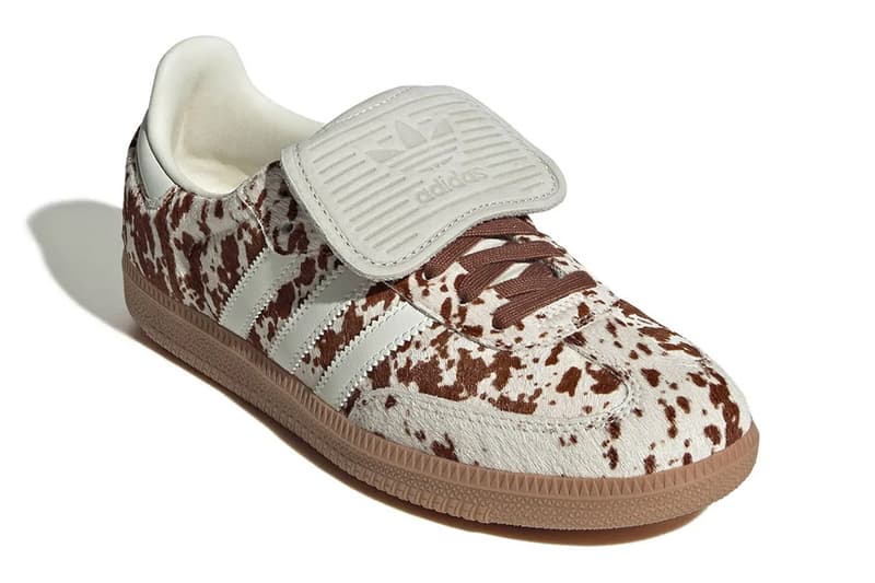 adidas Samba “Cow Print” Pack women's only JS3930 JS3931 Release Info 3-stripe gum sole