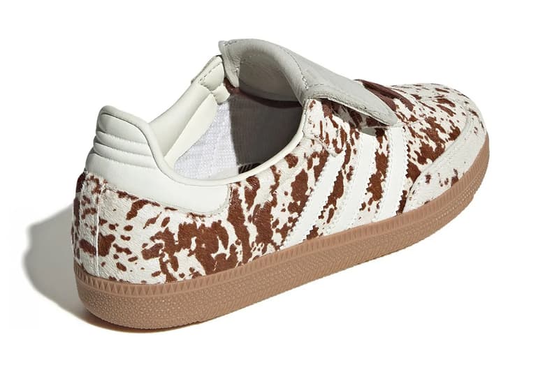 adidas Samba “Cow Print” Pack women's only JS3930 JS3931 Release Info 3-stripe gum sole