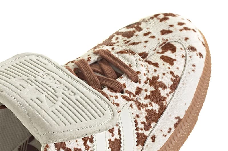 adidas Samba “Cow Print” Pack women's only JS3930 JS3931 Release Info 3-stripe gum sole