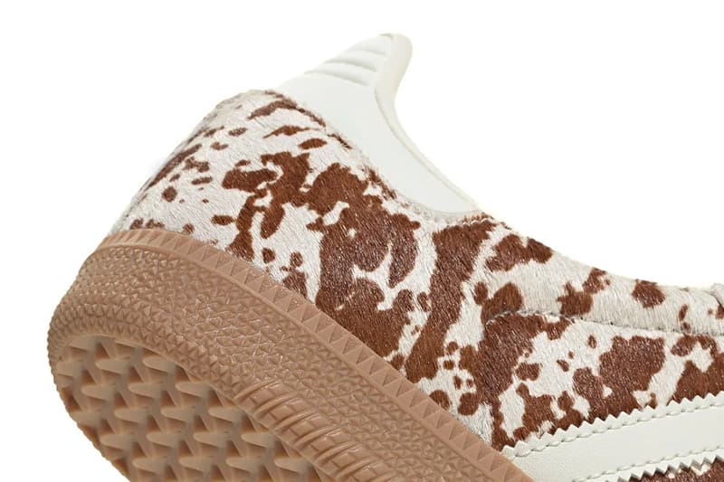 adidas Samba “Cow Print” Pack women's only JS3930 JS3931 Release Info 3-stripe gum sole