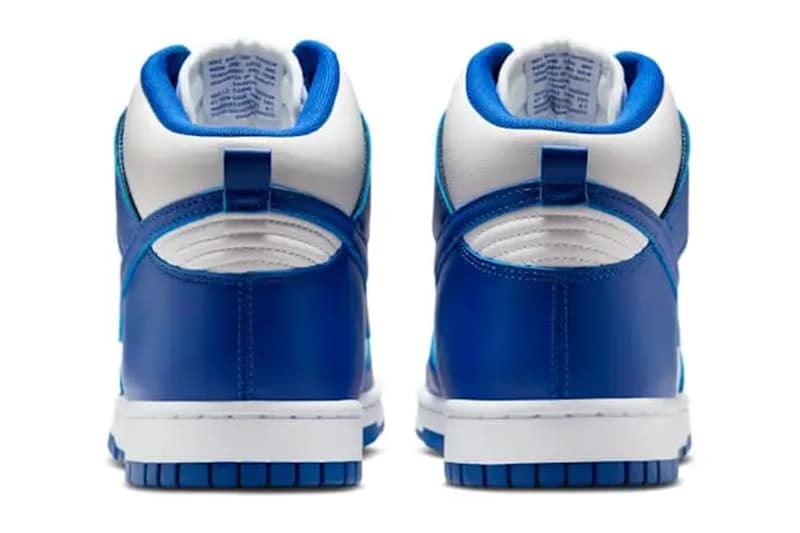 Nike Dunk High "Kentucky" Returns This Summer Retro SE white blue summer 2025 HF3143-100 release info swoosh 40th anniversary