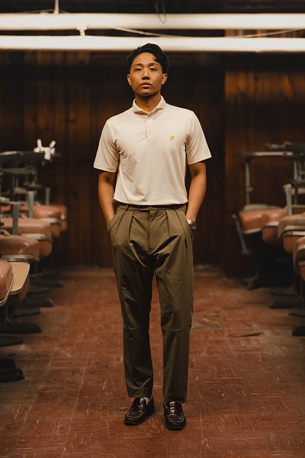 public drop ss25 golf collection polo mock neck swing shirt t blade pleated pants nyc new york city