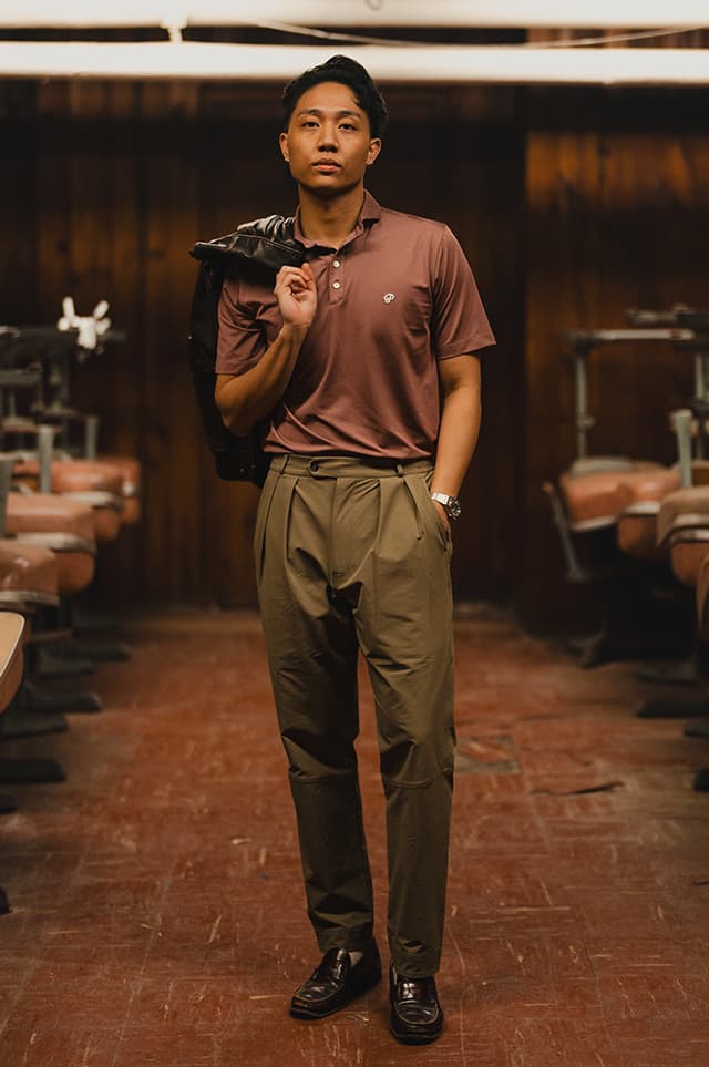 public drop ss25 golf collection polo mock neck swing shirt t blade pleated pants nyc new york city