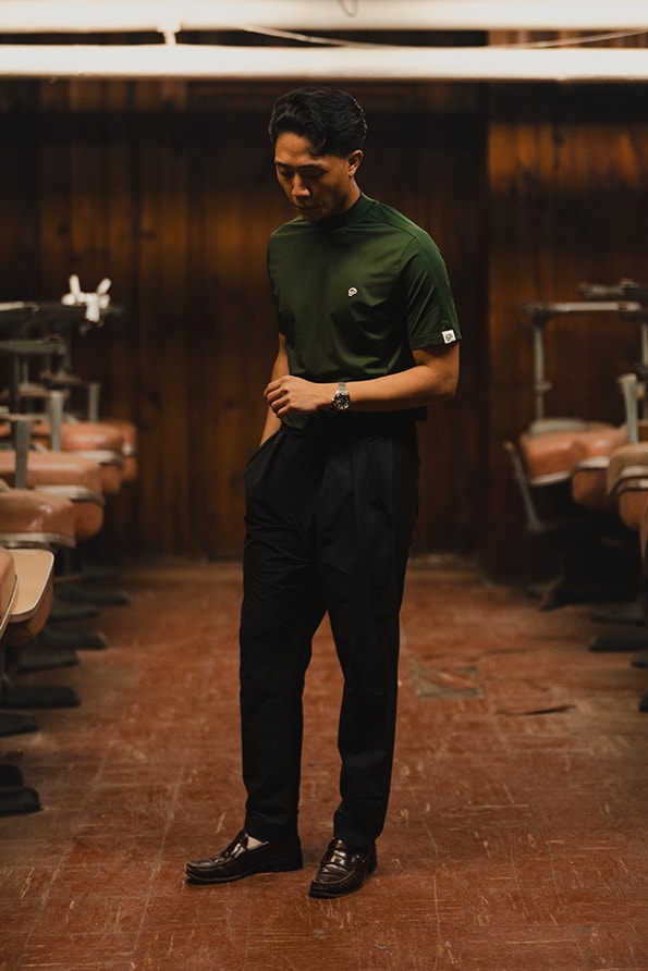public drop ss25 golf collection polo mock neck swing shirt t blade pleated pants nyc new york city