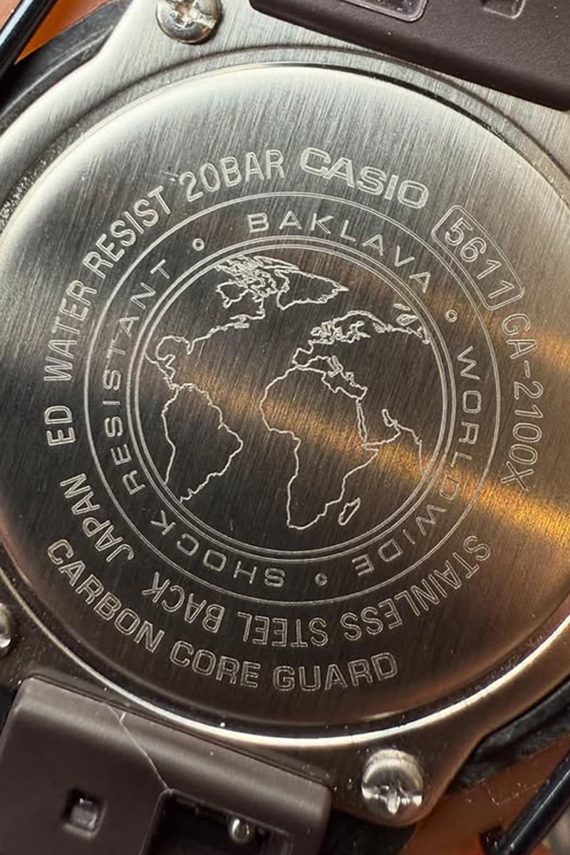 Action Bronson BAKLAVA x G-SHOCK GA-2100 "Desert King" watch collaboration First Look 