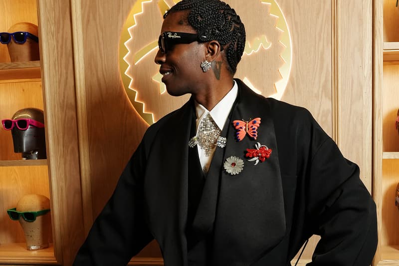 A$AP Rocky Opened the AWGE Tailor Shop Inside Jean's atelier ray ban glasses wayfarer puffer julia rox rihanna pregnant asap nyc after party don't be dumb album julia fox sabrina carpenter jenna ortega daniel kaluuya shaboozey keke palmer megan thee stallion eyewear sunglasses clothes