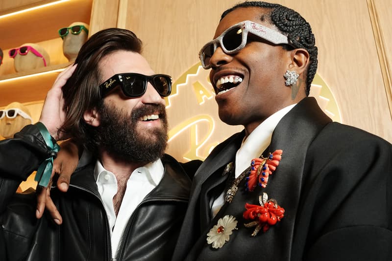 A$AP Rocky Opened the AWGE Tailor Shop Inside Jean's atelier ray ban glasses wayfarer puffer julia rox rihanna pregnant asap nyc after party don't be dumb album julia fox sabrina carpenter jenna ortega daniel kaluuya shaboozey keke palmer megan thee stallion eyewear sunglasses clothes