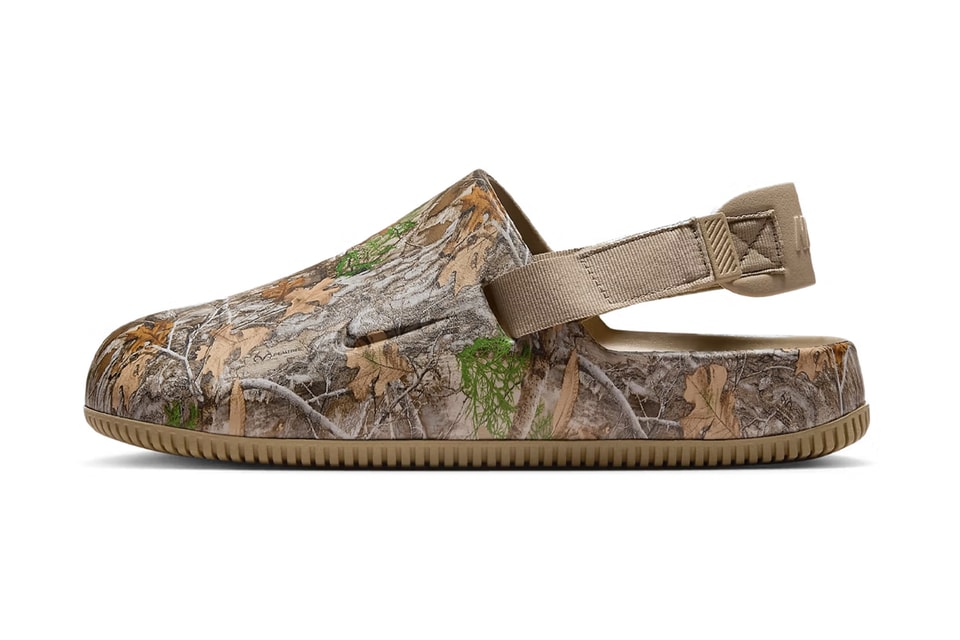 Nike Calm RealTree Camo Khaki/Khaki/Khaki Mule Slip On Men\'s Sz 9 (IB4359-200) Nike Calm RealTree Mule  main image 3