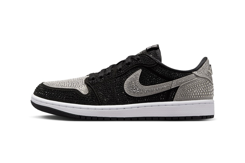 swarovski cystals air michael jordan brand 1 high og official release date info photos price store list buying guide Swarovski Air Jordan 1 Low OG Stealth HM9208-001 Release Date info store list buying guide photos price