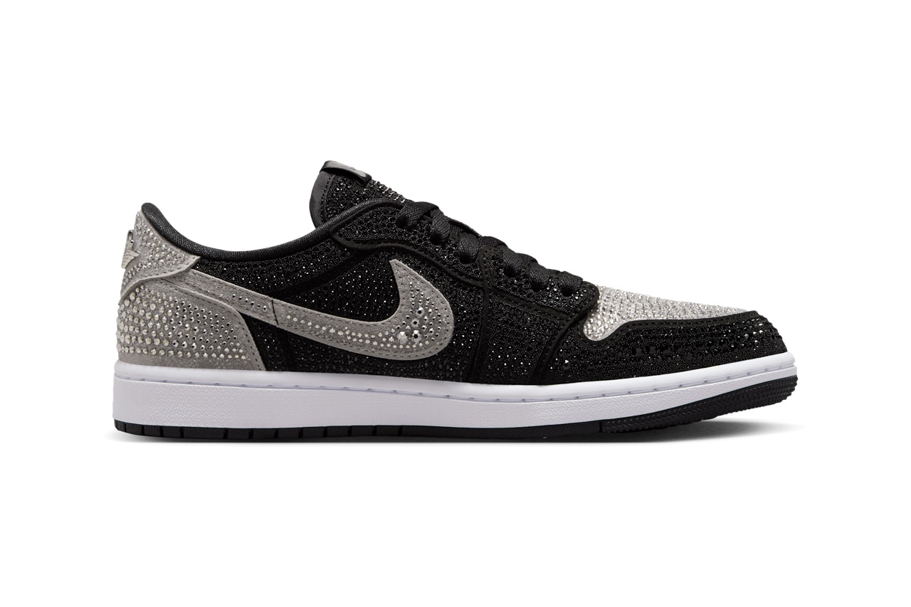 swarovski cystals air michael jordan brand 1 high og official release date info photos price store list buying guide Swarovski Air Jordan 1 Low OG Stealth HM9208-001 Release Date info store list buying guide photos price