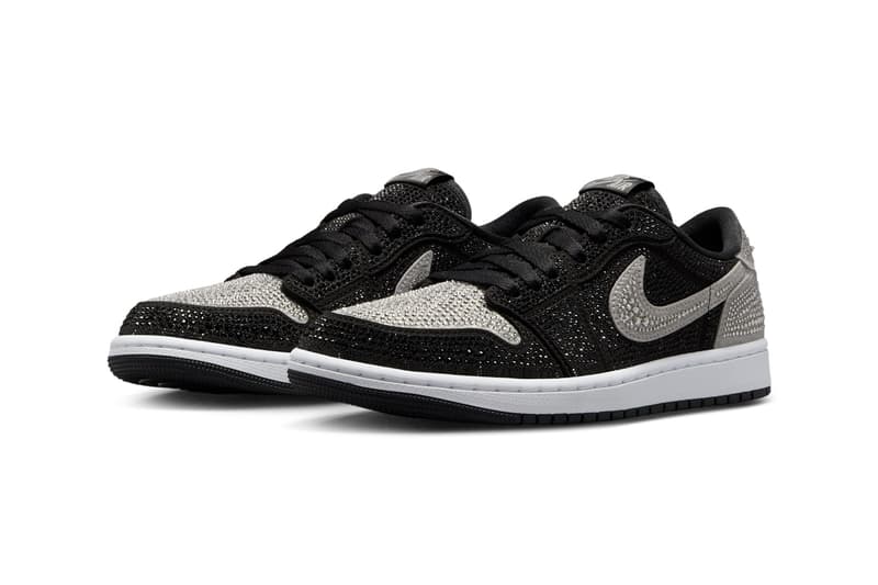 swarovski cystals air michael jordan brand 1 high og official release date info photos price store list buying guide Swarovski Air Jordan 1 Low OG Stealth HM9208-001 Release Date info store list buying guide photos price