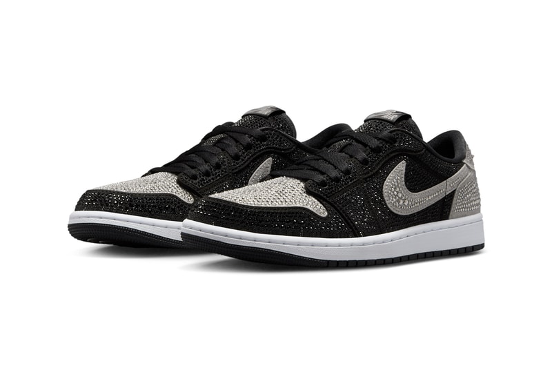 swarovski cystals air michael jordan brand 1 high og official release date info photos price store list buying guide Swarovski Air Jordan 1 Low OG Stealth HM9208-001 Release Date info store list buying guide photos price