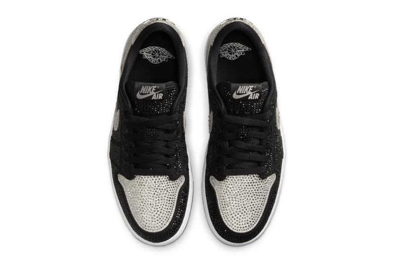 swarovski cystals air michael jordan brand 1 high og official release date info photos price store list buying guide Swarovski Air Jordan 1 Low OG Stealth HM9208-001 Release Date info store list buying guide photos price
