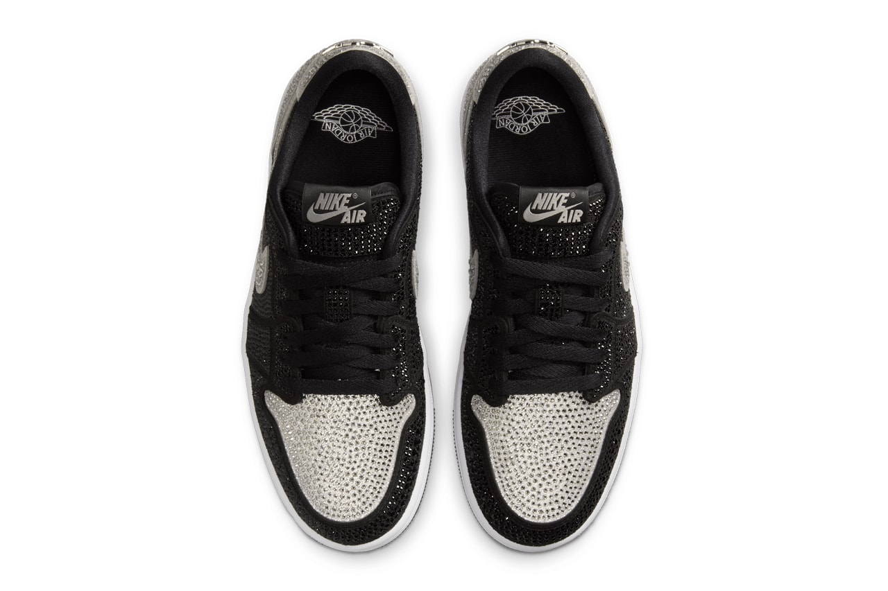 swarovski cystals air michael jordan brand 1 high og official release date info photos price store list buying guide Swarovski Air Jordan 1 Low OG Stealth HM9208-001 Release Date info store list buying guide photos price