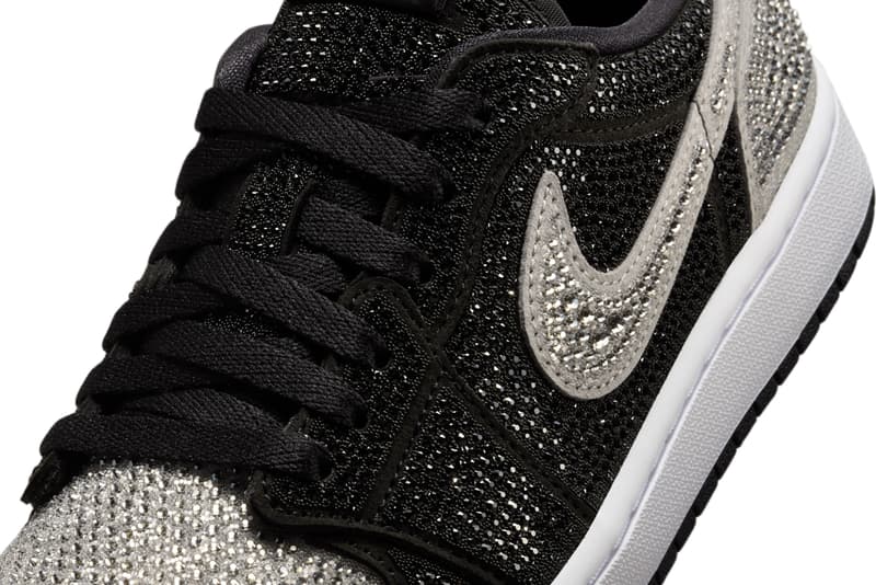 swarovski cystals air michael jordan brand 1 high og official release date info photos price store list buying guide Swarovski Air Jordan 1 Low OG Stealth HM9208-001 Release Date info store list buying guide photos price
