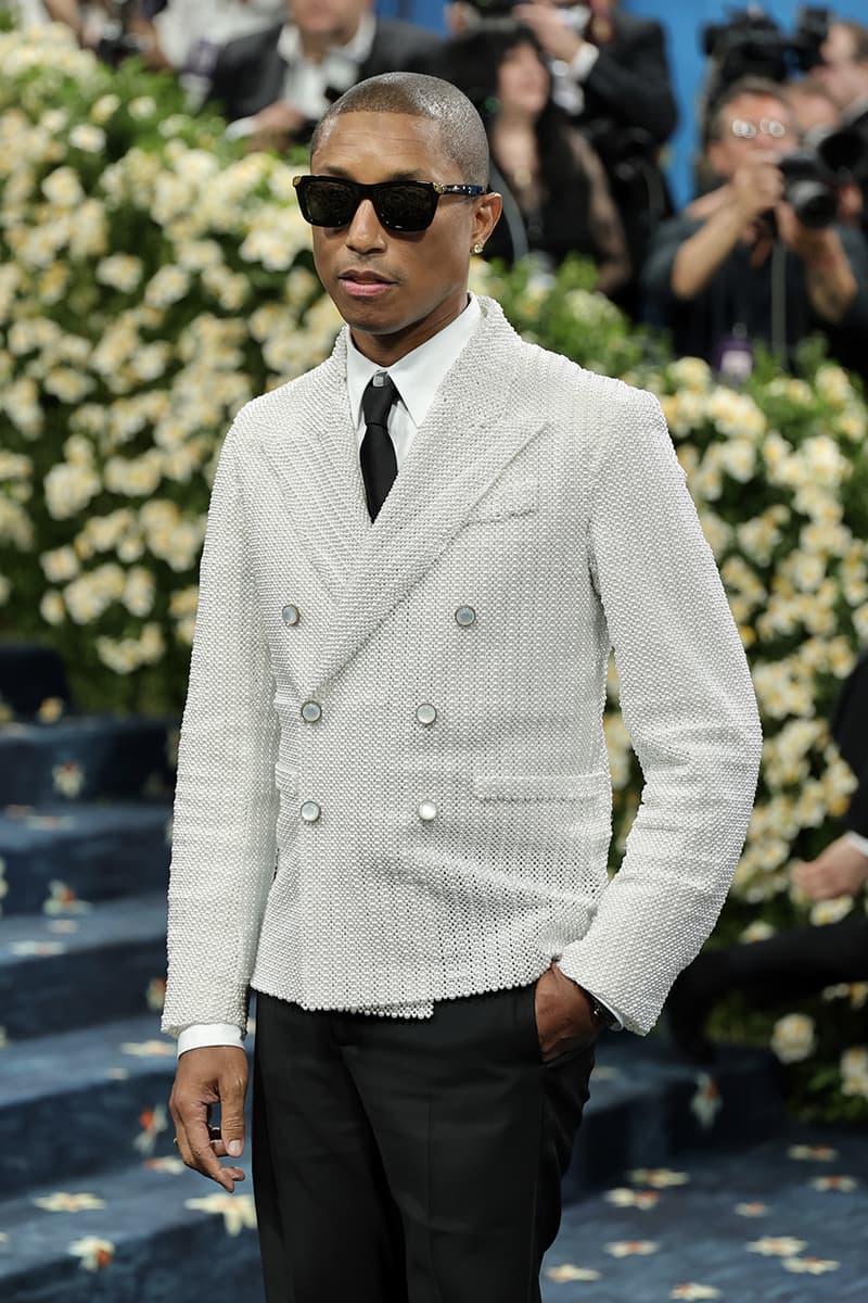 Pharrells Met Gala 2025 Jacket Is Made With 15,000 Pearls louis vuitton menswear 400 hours dandyism 