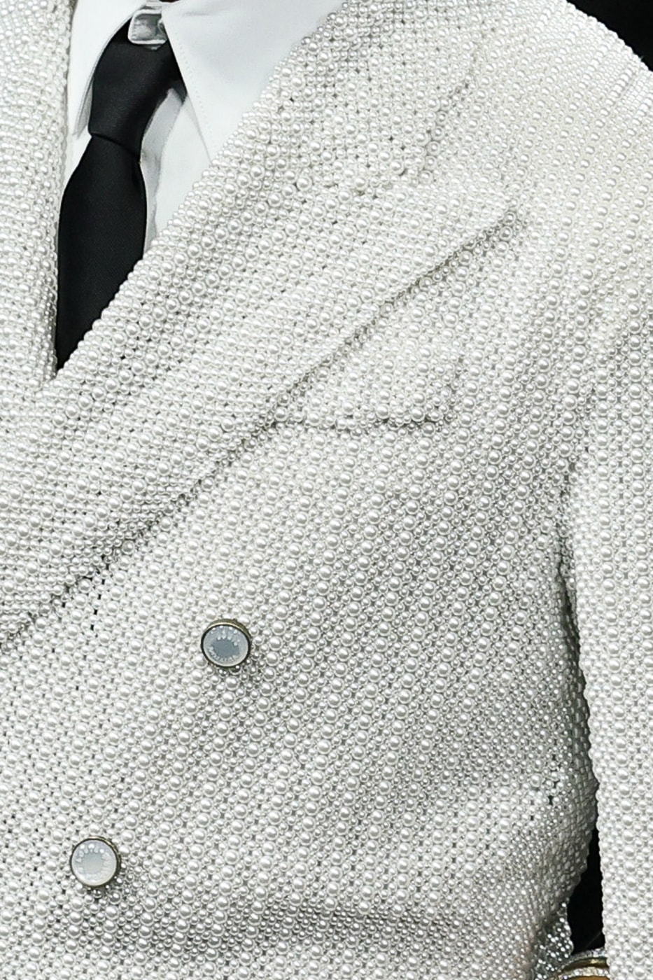 Pharrells Met Gala 2025 Jacket Is Made With 15,000 Pearls louis vuitton menswear 400 hours dandyism 