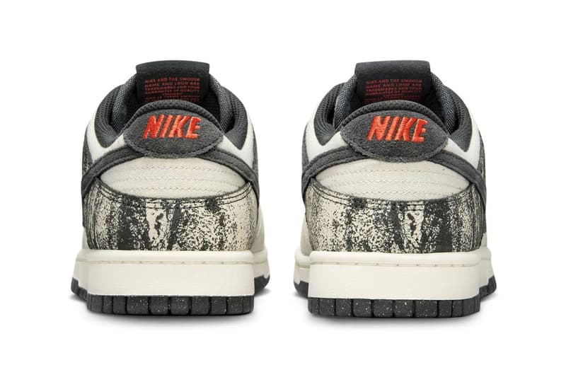 Nike Dunk Low Surfaces With Distressed Off-Noir Panels punk Pale Ivory/Dark Smoke Grey IB7720-110 picante red 