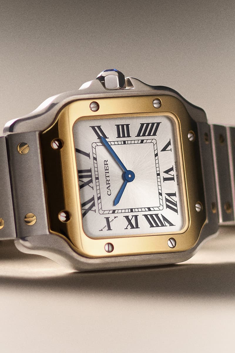 Santos de Cartier Watch 27mm case width small model release info Alberto Santos-Dumont steel yellow gold