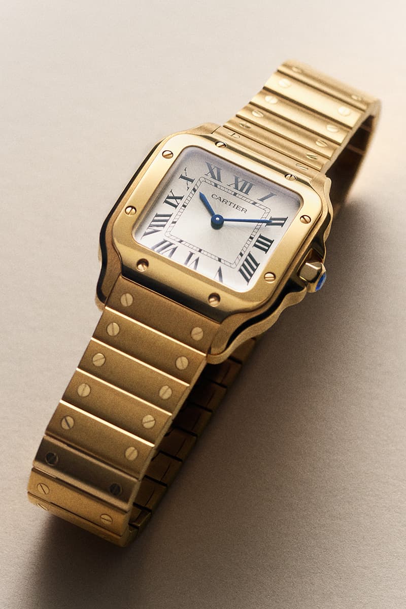 Santos de Cartier Watch 27mm case width small model release info Alberto Santos-Dumont steel yellow gold