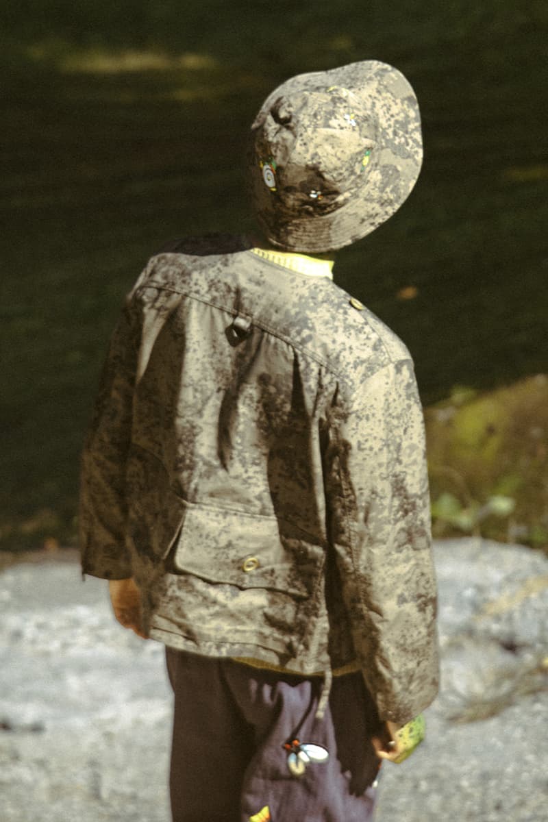 Brain Dead x SOUTH2 WEST8 Collaboration Collection Release Info Tenkara Jacket fishing vest P200 Hybrid/Aero™ Tempest Camo print  Belted Center Seam "Fishing Pant"