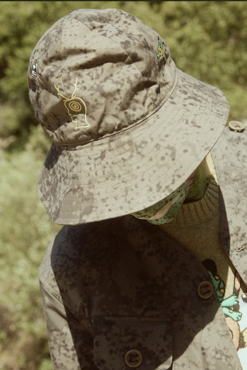 Brain Dead x SOUTH2 WEST8 Collaboration Collection Release Info Tenkara Jacket fishing vest P200 Hybrid/Aero™ Tempest Camo print  Belted Center Seam "Fishing Pant"