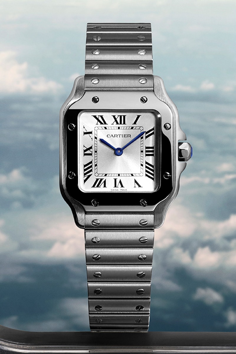Santos de Cartier Watch 27mm case width small model release info Alberto Santos-Dumont steel yellow gold