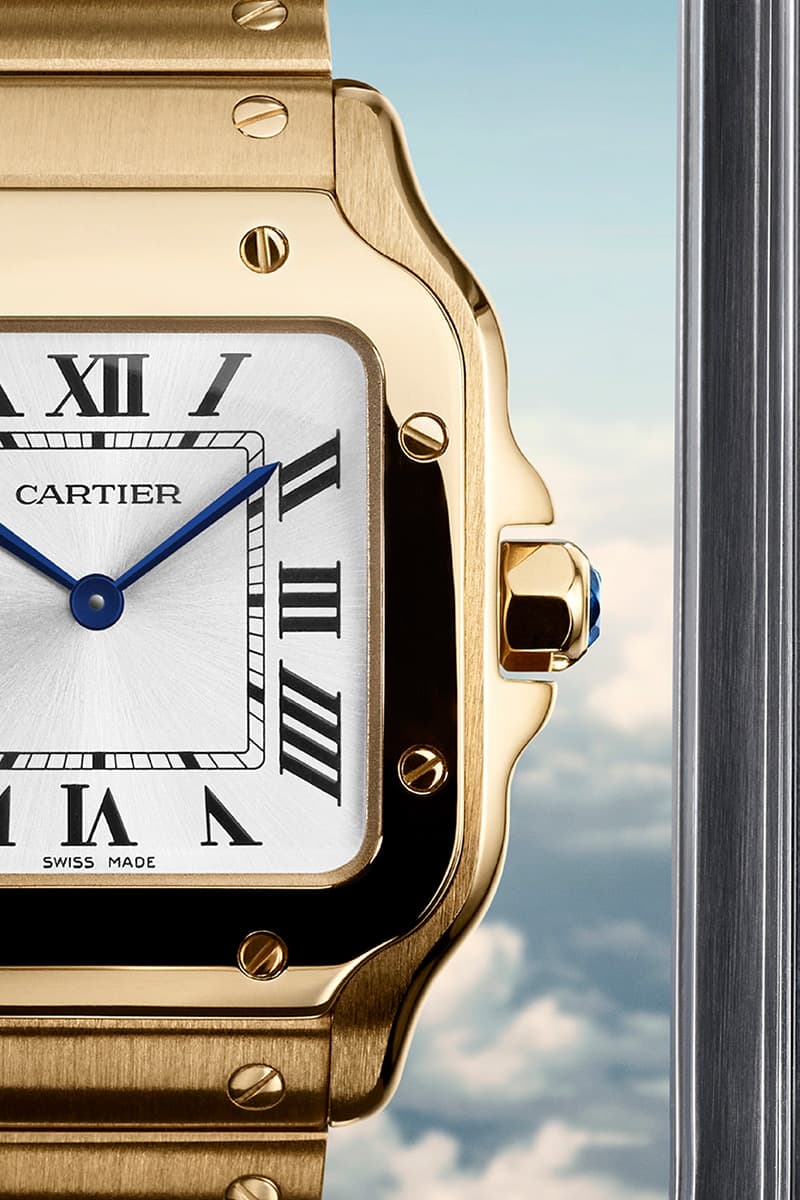 Santos de Cartier Watch 27mm case width small model release info Alberto Santos-Dumont steel yellow gold