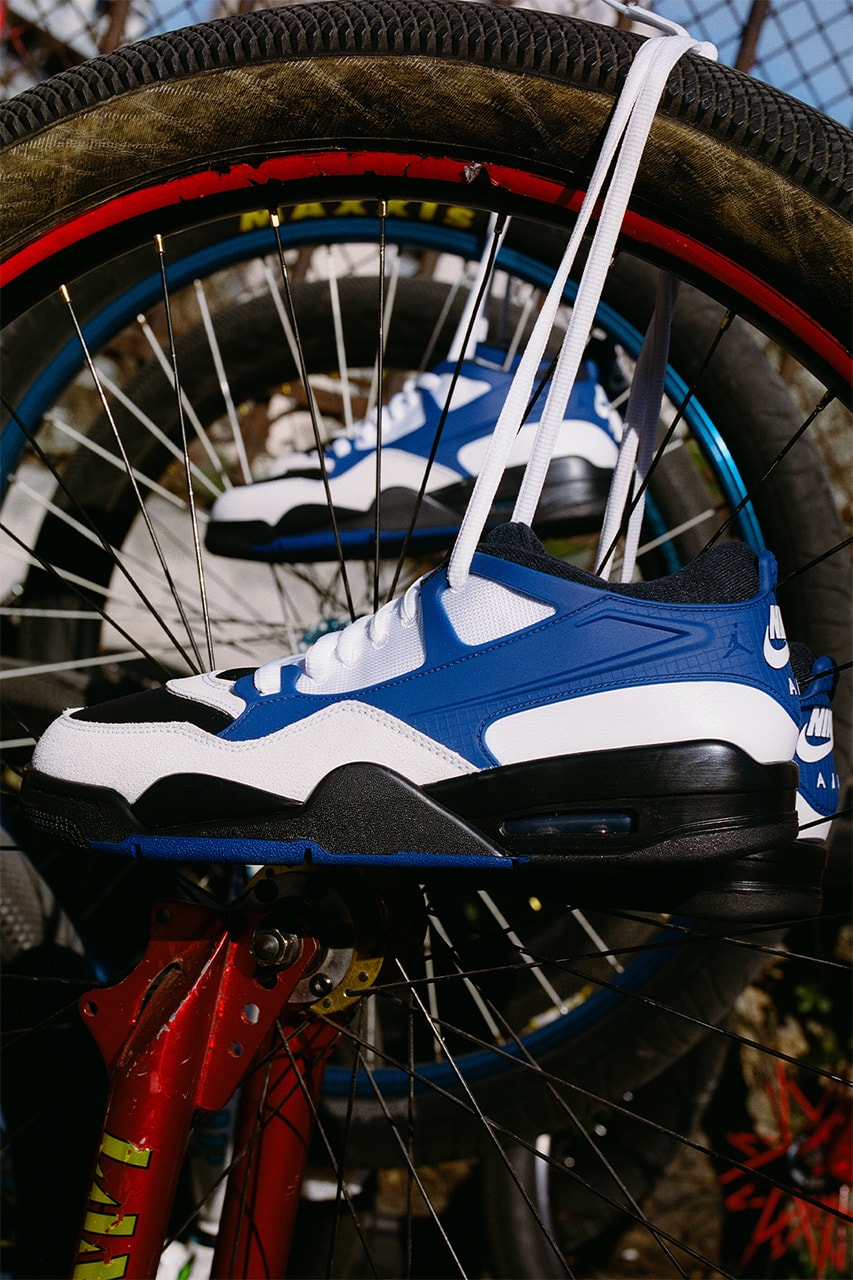 foot locker europe air jordan 4rm 4 rm royal blue exclusive colorway paris france bike bicycle campaign bike life community grassroots bike crew